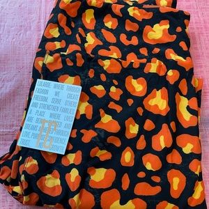 Tc LuLaRoe leggings black cheetah nwt